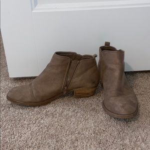 Tan booties